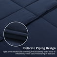 thumbnail image 6 of Unique Bargains Quilt Soft Lightweight Down Alternative Comforter Navy Blue Queen, 6 of 8