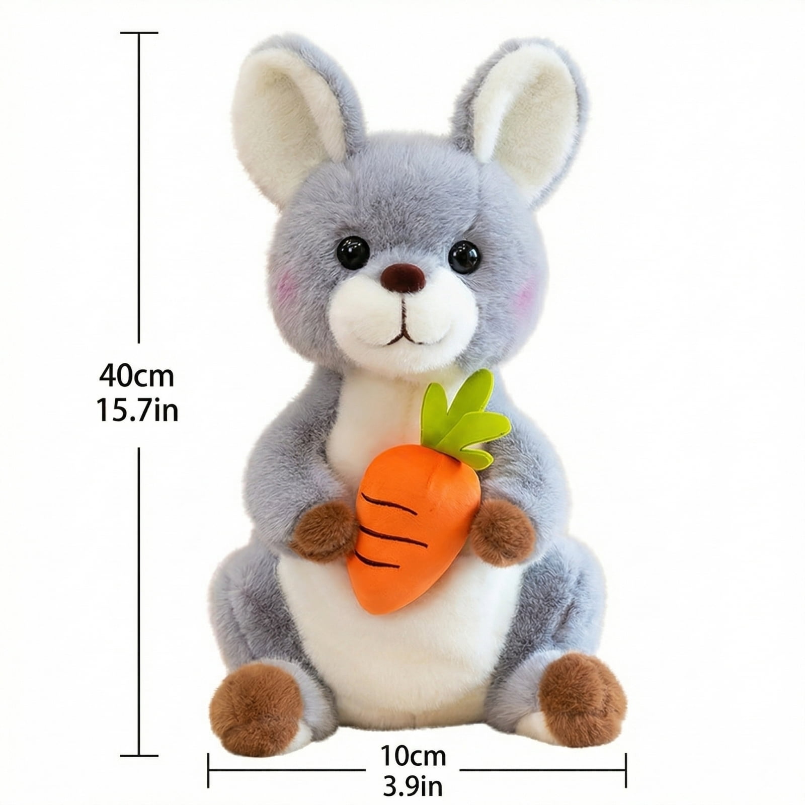 Plush Rabbit Stuffed Animals Toys, Cute Cartoon Animal Keychain with Red Heart, Soft Plushies for Kids and Couples, Bag Pendant, Car Keychain, Plush Toys Gift