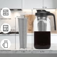 thumbnail image 3 of Cafetera Cold Brew Heyglee de 1,9 L con filtro de acero inoxidable, 3 of 7