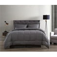 thumbnail image 4 of The Nesting Company Maple Dobby Stripe Bed in a Bag Bedding Set 8 Piece Comforter Set and Sheet Set Set, 4 of 7