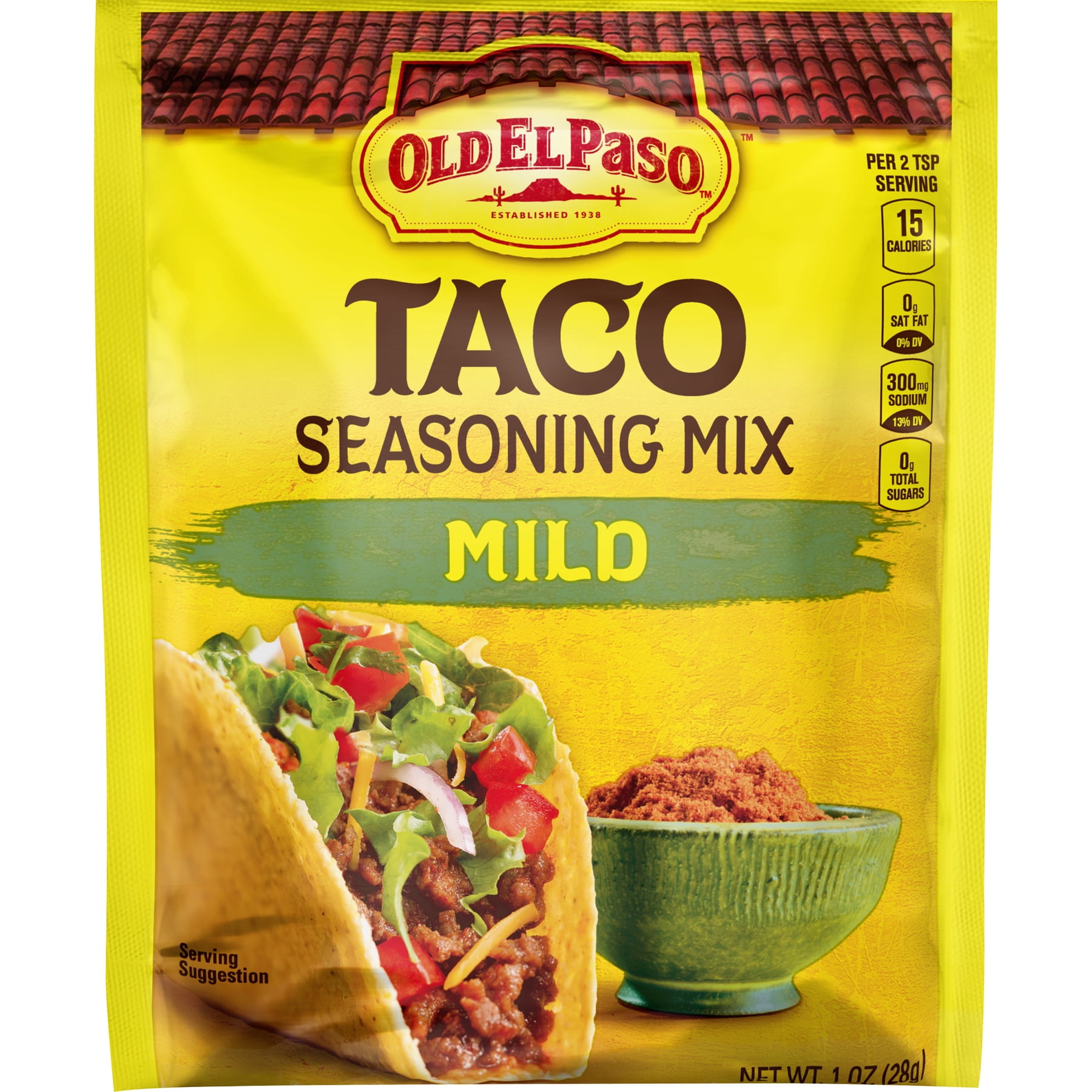 Old El Paso Taco Mild Seasoning Mix, 1 oz Packet