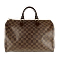 thumbnail image 1 of Pre-Owned Louis Vuitton Damier Speedy Bandouliere 35 Handbag in Ebene Canvas, Unisex, N41366..., 1 of 5