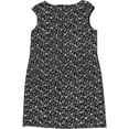 thumbnail image 2 of Ralph Lauren Vestido de tubo de encaje floral para mujer, negro, 14, 2 of 2