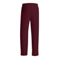 thumbnail image 4 of Lumtrix Men's Pajama Pants Soft Lounge Sleep Pants with Pockets & Drawstring Sleepwear Button Fly Bottoms Wine XL, 4 of 4