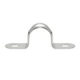 thumbnail image 3 of Uxcell 15mm(0.6") 201 Stainless Steel 2 Holes Rigid Pipe Strap Tension Tube Clamp 25 Pack, 3 of 5