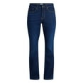 thumbnail image 3 of Time and Tru Women's Mid Rise Bootcut Jeans, 30" Inseam, Sizes 0-22, 10S-16S, 3 of 6