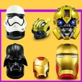 thumbnail image 4 of Altavoz Bluetooth con soporte de regalo de dibujos animados de Iron Man, Bumblebee, Samurai negro, 4 of 6