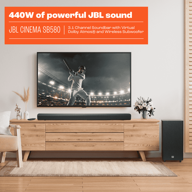 JBL Cinema SB580 サウンドバー Dolby Atmos 3.1chサウンドバーシステム「JBL CINEMA SB580」 新発売