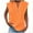 Orange, variant on Fanxing Orange Linen Tank Tops for Women Xl Gauze Pleated Front V Neck Sleeveless Summer Camis Shirts with Side Slit （Women's S-2XL)
