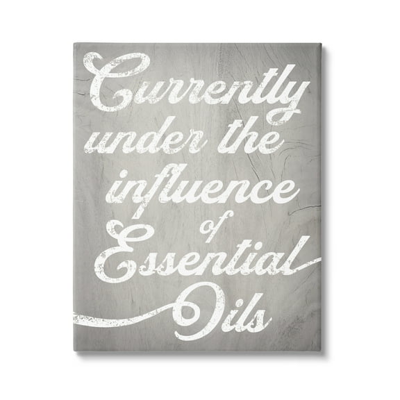 Stupell Industries Witty Essential Oils Humor Vintage Style Text Graphic Art Gallery Wrapped Canvas Print Wall Art, Design by Daphne Polselli