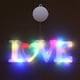 thumbnail image 1 of Letrero de lámpara con letras románticas, lámpara de lechón para el día de San Valentín, luz de noche LED, letrero de Navidad, para colgar, AMOR Multicolor, 1 of 8