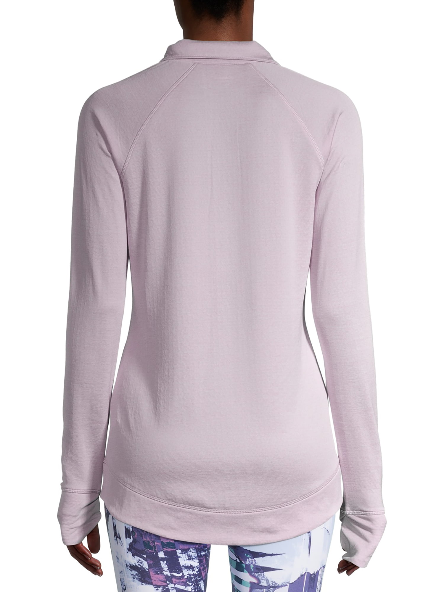 Avia Pink Textured Pullover Top Size Medium Long Sleeve High Neck