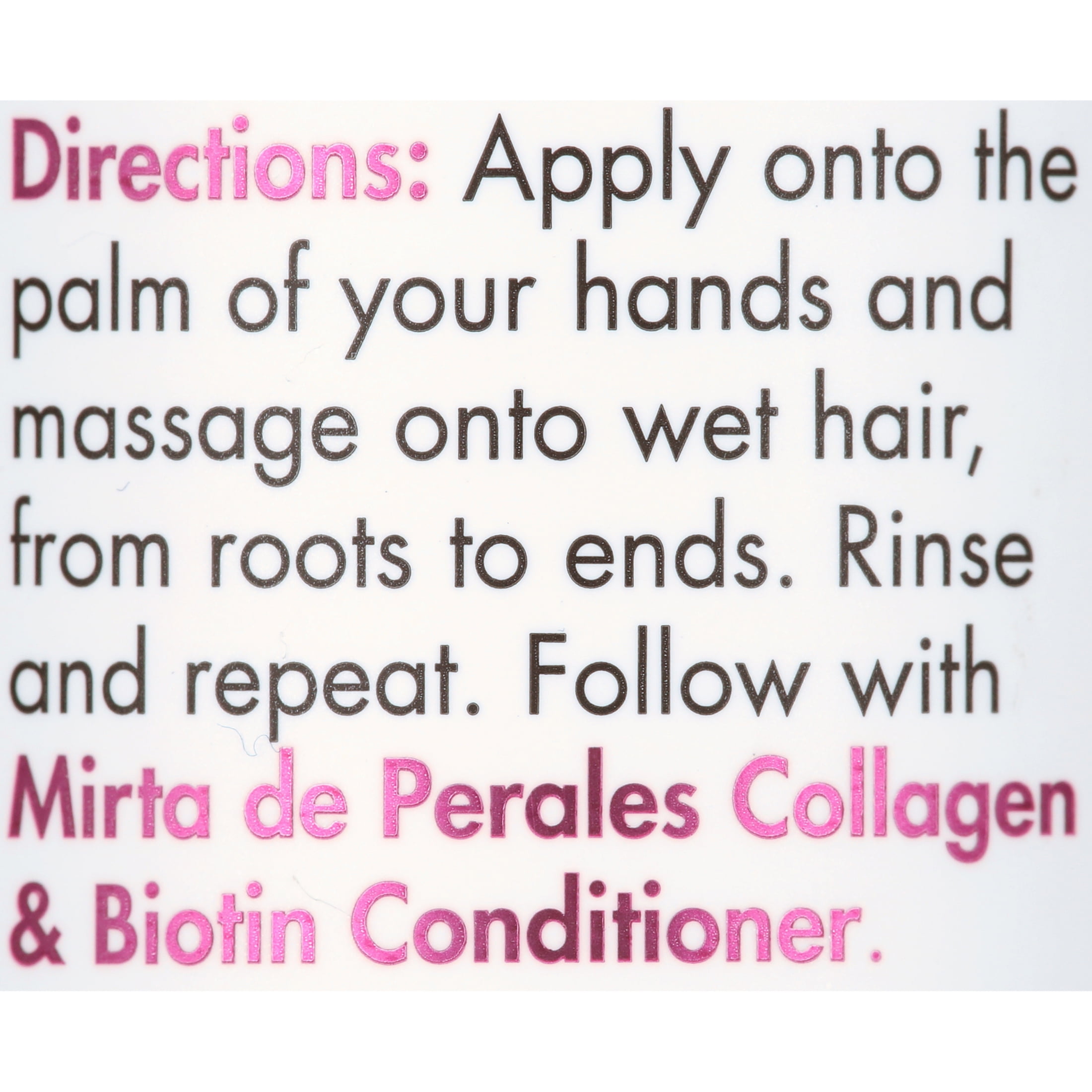 (2 pack) Mirta de Perales, Collagen & Biotin Hair Shampoo 10 oz