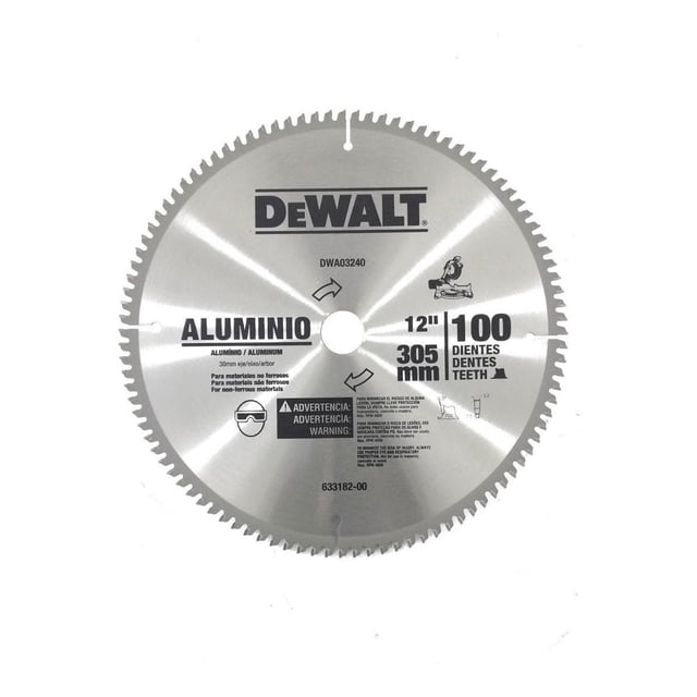 Disco Sierra Aluminio 12 X 100 Dientes Flecha 30mm Dewalt DeWalt DWA03240
