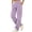 Purple, variant on Cargo Sweatpants for Women Fall Winter Elastic Waist Drawstring Straight Leg Casual Pants with Pockets