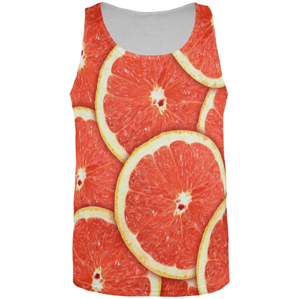 Grapefruit Citrus All Over Adult Tank Top - Large - Walmart.com