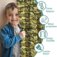 thumbnail image 3 of Camouflage 52x84in(132x213cm) Curtains 2 Panels for Kids Bedroom, Window Drapes for Kids Boys Girls Bedroom Curtains Designed To Spark Joy and Creativity, 3 of 5