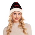 thumbnail image 7 of BZSMCE Winter Beanie Hats Casual Warm Cozy CapNocturnal Snowflake Fiesta Pattern, 7 of 7