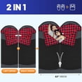 thumbnail image 7 of Backpacking Flannel Sleeping Bag Lightweight for Adults Hiking Ultralight Compact Sleeping Bag Portable Warm Weather Summer with Compression Sack, 7 of 7
