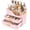 Pink, variant on XIMEI Countertop Makeup Organizer with Drawers, 3-Tier Large Cosmetic Storage Caddy for Vanity/Bathroom/Dresser, Skincare Display Case for Lipsticks/Beauty Palettes, Teen Girl Gift, Pink