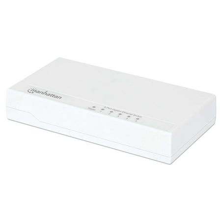 UPC: 0766623560696 | Manhattan 5-Port Gigabit Ethernet Switch with Power-Saving Energy Efficient Ethernet Technology – White
