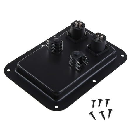 Yammee Junction Box 4-Core Socket Jack Plate Post Dual Speakon Input PA Speaker Cabinet