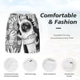 thumbnail image 5 of Lsque Mens Swim Trunks Floral Sugar Skull Portrait Pattern - Bathing Suit Compression Liner - Beach Swim Shorts Swimwear - (S-3XL) - Stretch Quick Dry -3X-Large, 5 of 9