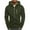 Olive Green, variant on Jackets for Men Hoodie Fleece Zip-Front Gym Workout Full-Zip Hooded Active Sweatshirt Quick Dry And UV Sun Protection Tops for Outdoor Olive Green