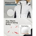 thumbnail image 4 of Chrisuno Snow Jackets for Women Snowboard Ski Colorful Outwear Hood White Black M, 4 of 5