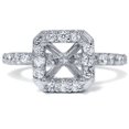 thumbnail image 1 of Bague Halo en Diamant 3/8 Ct en Or Blanc 14 K, 1 of 3