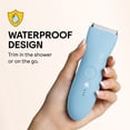 thumbnail image 6 of Meridian Trimmer Original Bikini & Body Hair Grooming Shaver, USB Rechargeable Electric Shaver for Women & Men, Sky, 6 of 11