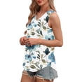 thumbnail image 7 of Women Workout Tops Blouses & Button-Down Shirts Petite Short Sleeve Shirts for Women Trendy, 7 of 7