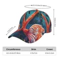thumbnail image 2 of Fotbe Romantic Flamingo Pair Gorro Clásico de Béisbol, Gorra Ajustable con Broche Snapback, Gorro de Exterior de Algodón Suave, 2 of 6