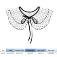 thumbnail image 4 of Collar falso dulce Collar decorativo Collar con cordones para blusas de vestir (66049) FLhrweasw Para estrenar, 4 of 4