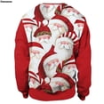 thumbnail image 4 of Sudadera con capucha de Papá Noel para hombre y mujer, con estampado divertido en 3D, para fiesta de Nochevieja, unisex, feo suéter navideño, 4 of 5