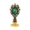 thumbnail image 1 of Mango De Sello Manija de sello de columna romana de metal ornamental para invitaciones de boda (verde cobre), 1 of 7