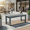 Gray, variant on AwayHome 44"Weatherproof HIPS Outdoor Bench for 2-Person, Never Rot or Fade, Park Bench with Wood Grains,Brown