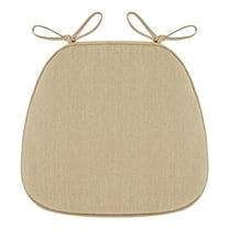 Cinvoph 17"x16" D-Shaped Thick Dining Chair Cushions With Ties Removable Machine-Washable Seat Cushion Soft Comfortable Seat Pad for Dining Room Home Use Easy to Clean