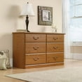 thumbnail image 3 of Sauder Orchard Hills 6 Drawer Dresser, Carolina Oak finish, 3 of 11