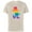 Natural, variant on Minnie Mouse Pride Classic Pose Rainbow Icon Fill - Short Sleeve Cotton T-Shirt for Adults - Customized-White