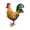 B, variant on Metal Rooster Decoration Rustic Outdoor Roosters Statue Hand-Painted Iron Chicken Garden Sculpture for Easter Yard Lawn Party Farmhouse Decor