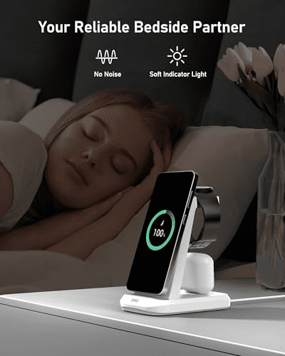 Wireless Charger for Samsung Phones Watch Earbuds(Not for Z Flip & A Serie-Phone), 3 in 1 Charging Station for Galaxy Watch 7/Ultra/6/5/4/3,S25 S24 S23 S22 S21 S20/Note 20 10/Z Fold 4 3,Buds/2/Pro