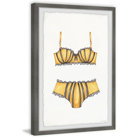 Marmont Hill Inc. 'Wear the Bikini' Framed Painting Print 24 x 36