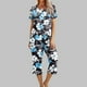 thumbnail image 5 of Conjunto de Verano para las Mujeres Impreso Cuello Redondo sin Mangas Y Pantalones, Casual Dos Piezas para las Mujeres, 5 of 5