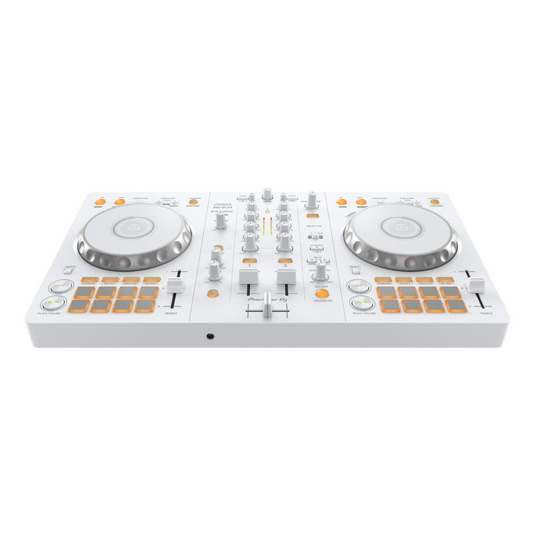 Pioneer DDJ-FLX4-W 2-Channel DJ Controller in White Starter Pack