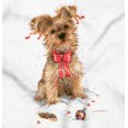 thumbnail image 2 of Christmas Yorkshire Terrier Puppy Women's Graphic T Shirt Tees Brisco Brands S, 2 of 5