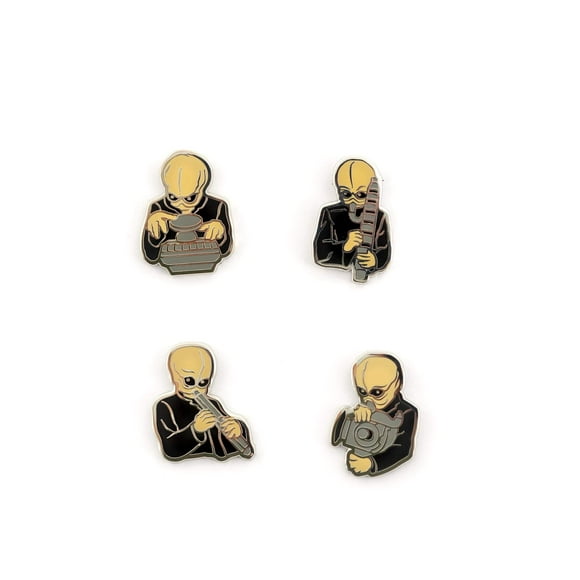 Set de alfileres de coleccionista Star Wars Cantina Band Exclusive x4