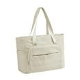 thumbnail image 3 of Bolso de mano con bolsas de mano livianas con correa de para el trabajo de compras Beige, 3 of 8