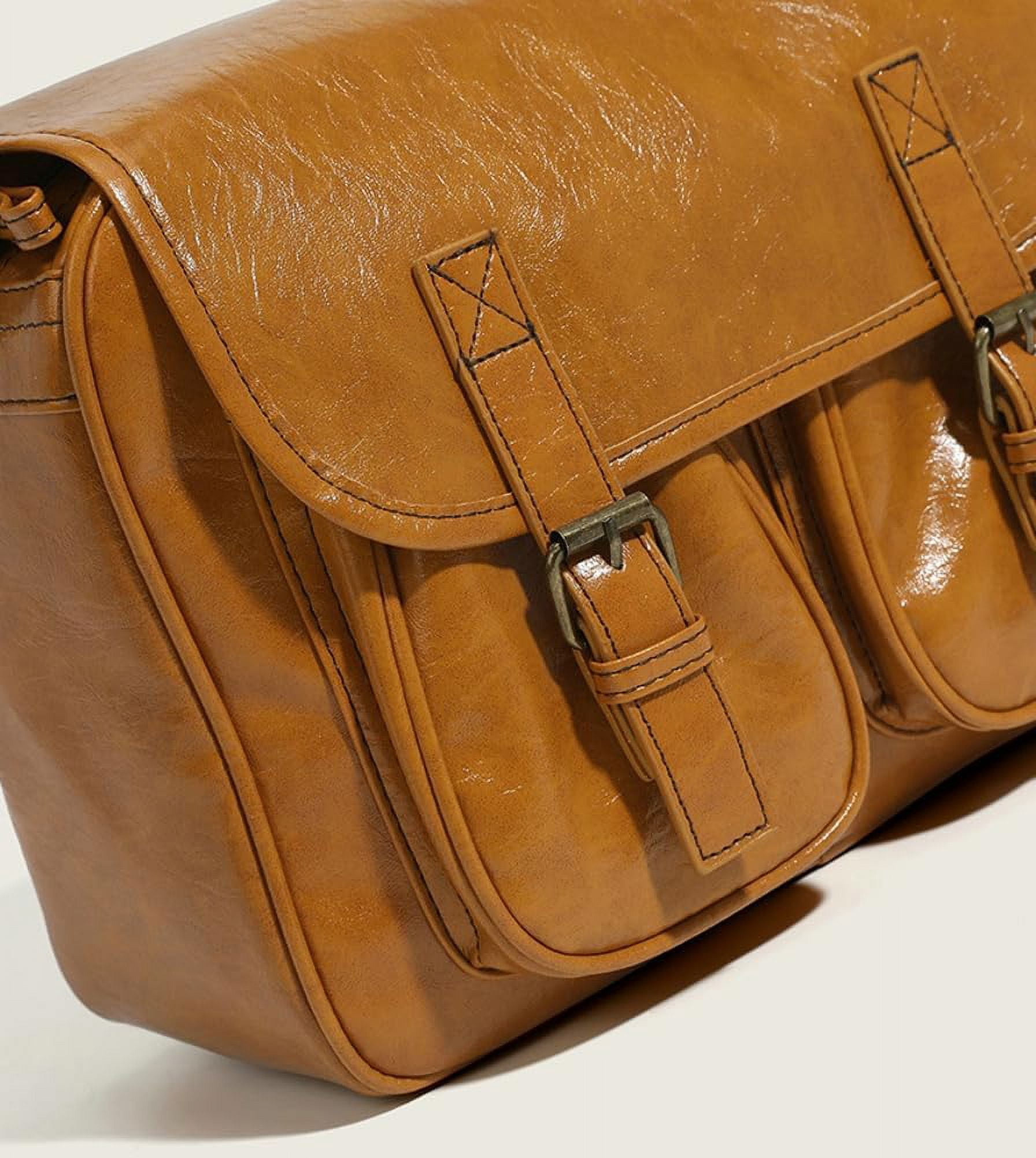 Municipal Crossbody Messenger Bag for Men Women Vintage Shoulder Bags Tote Purse Satchel Handbags with Adjustable Strap