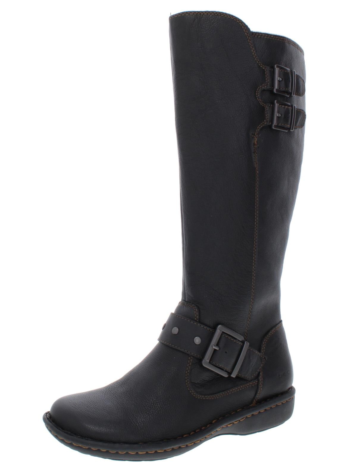 B.O.C. Womens Oliver Leather MidCalf Riding Boots Black 8 Medium (B,M)